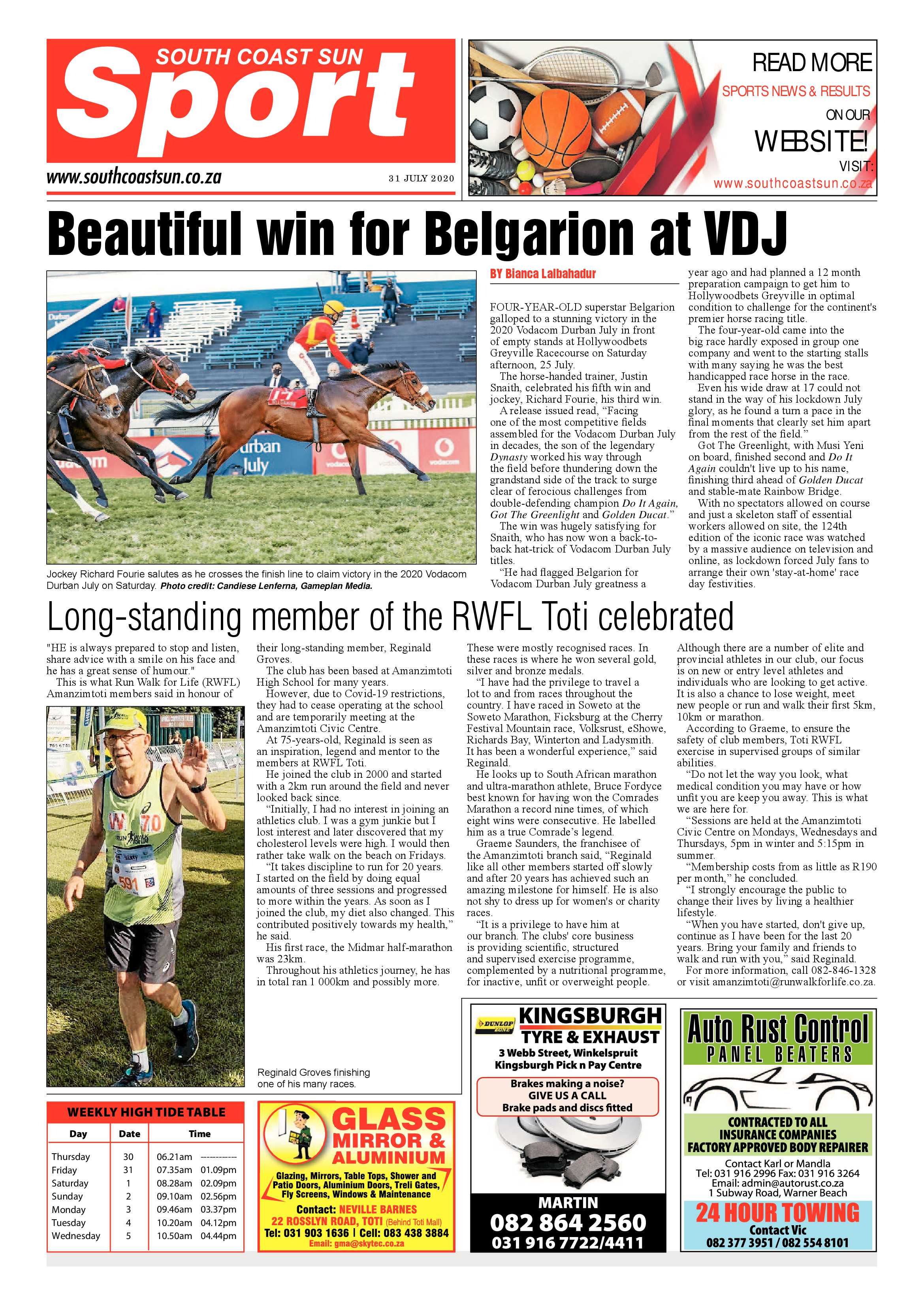 South Coast Sun 31 July 2020 page 16