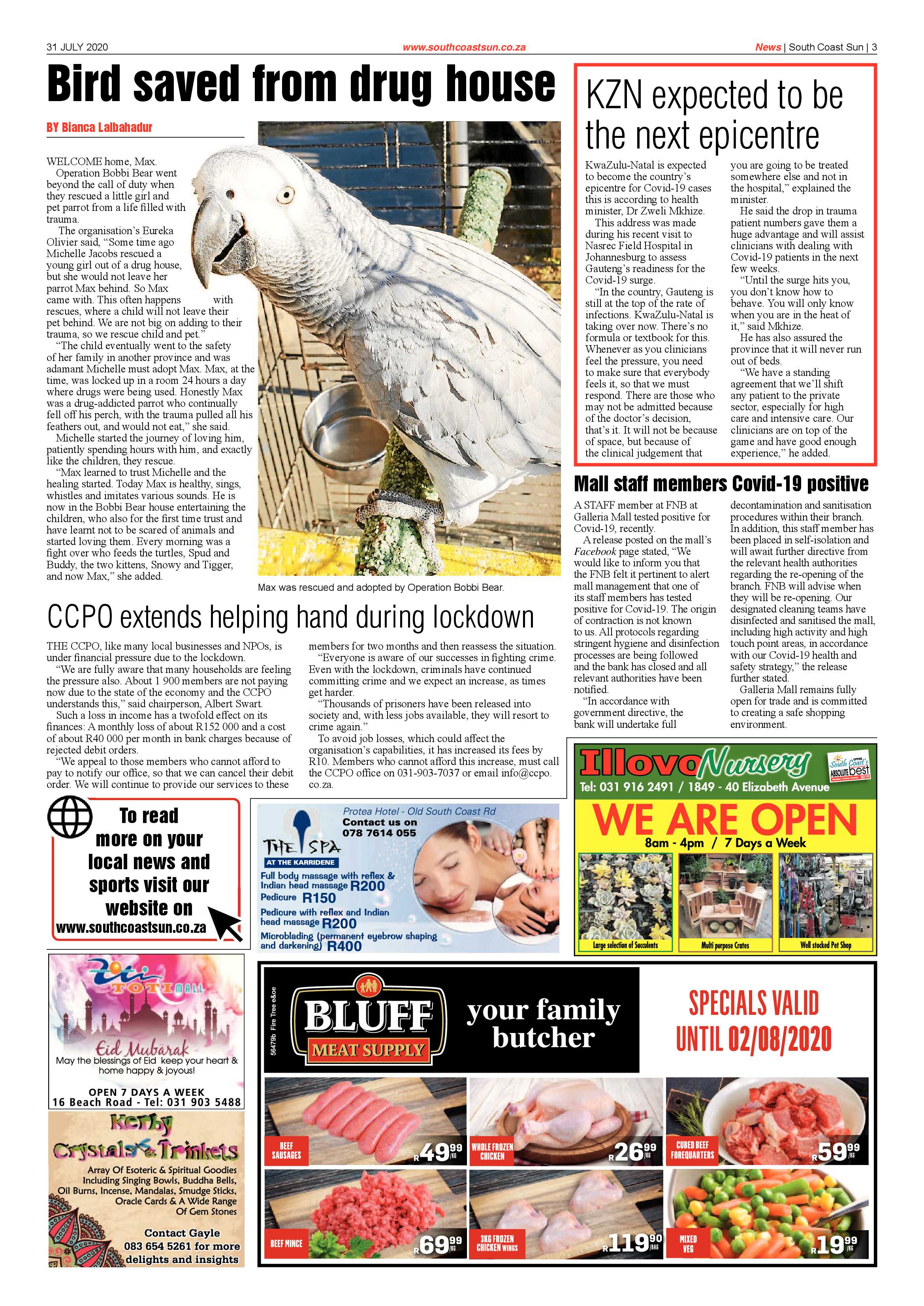 South Coast Sun 31 July 2020 page 3