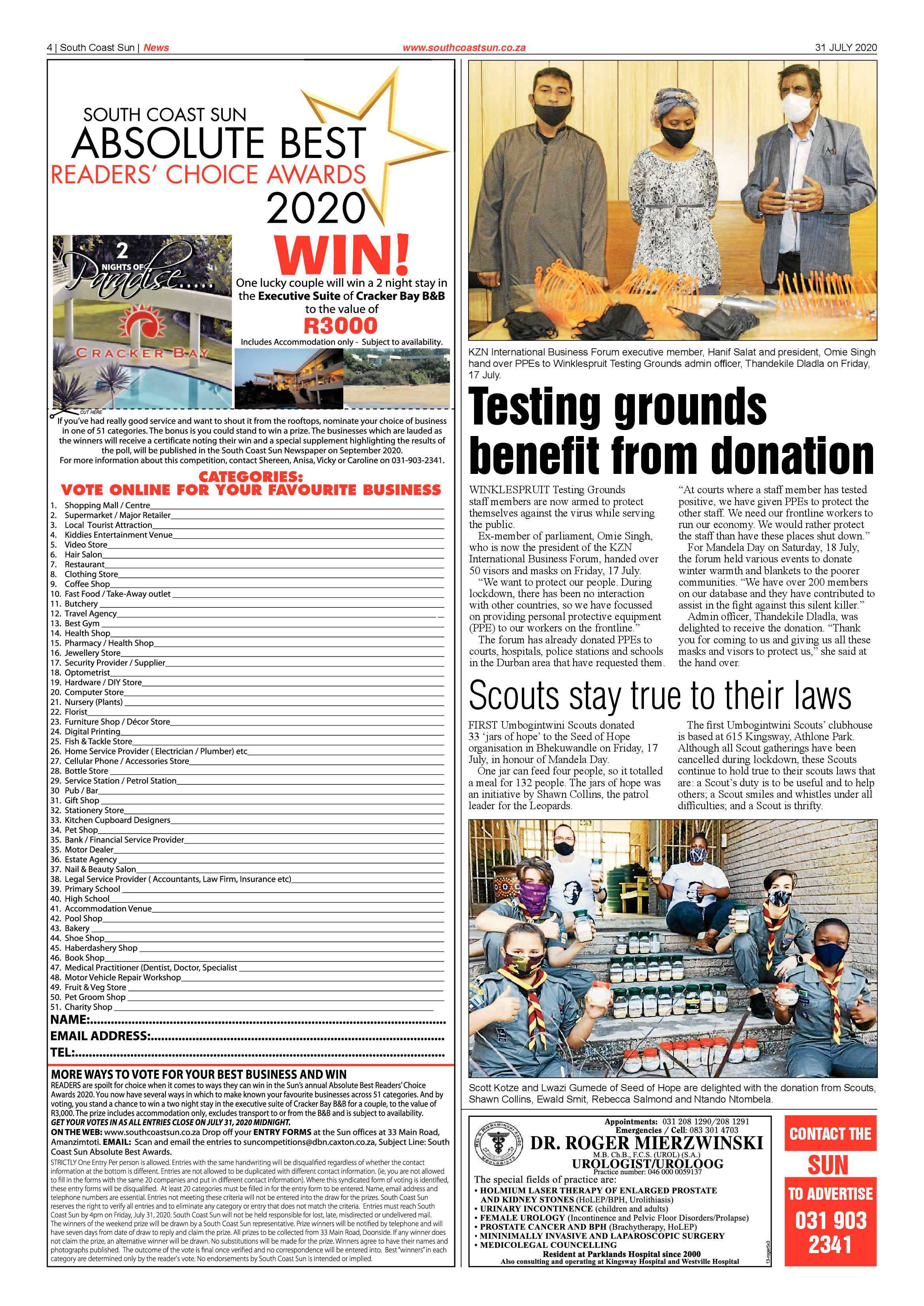 South Coast Sun 31 July 2020 page 4