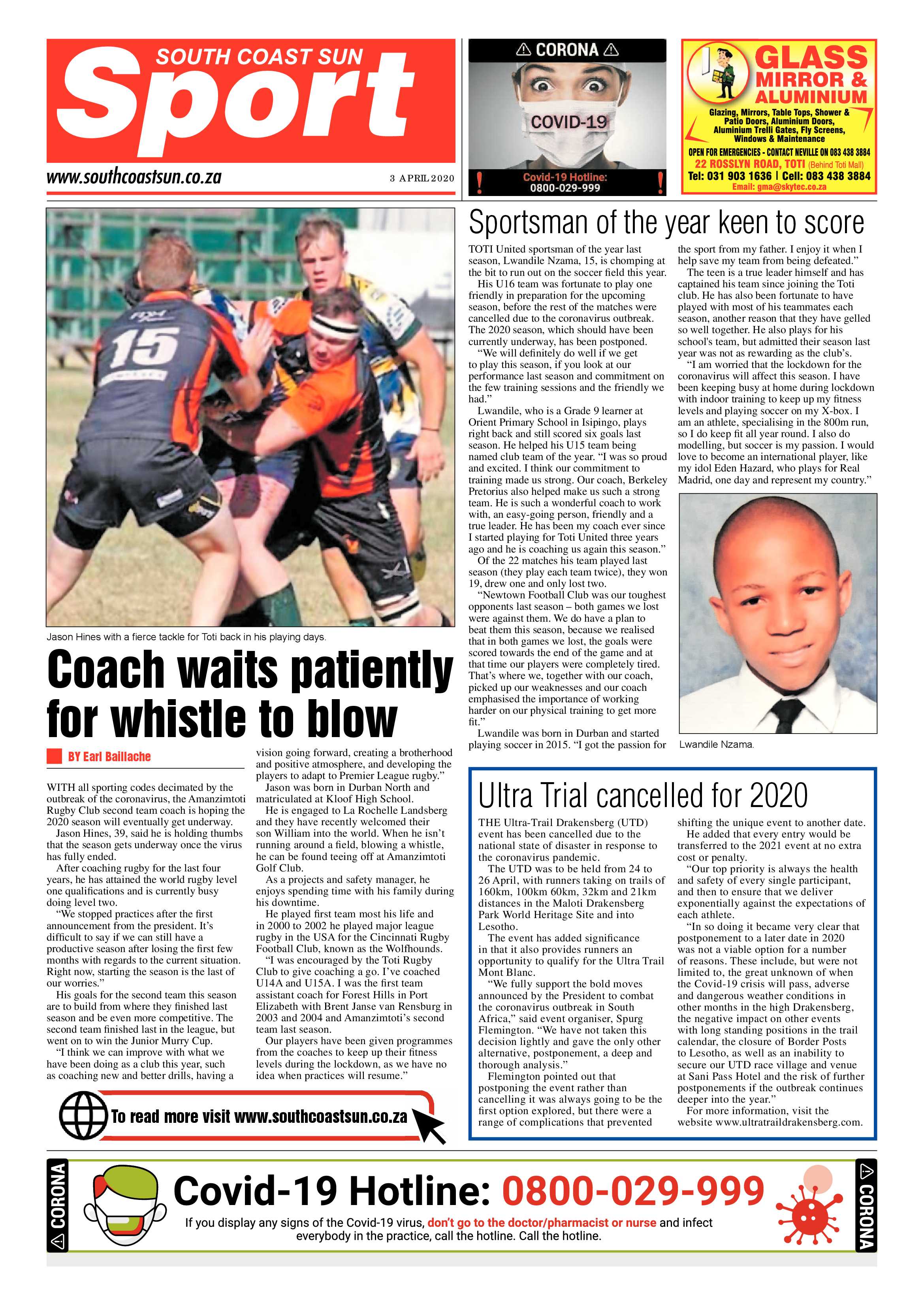 South Coast Sun 3 April 2020 page 8