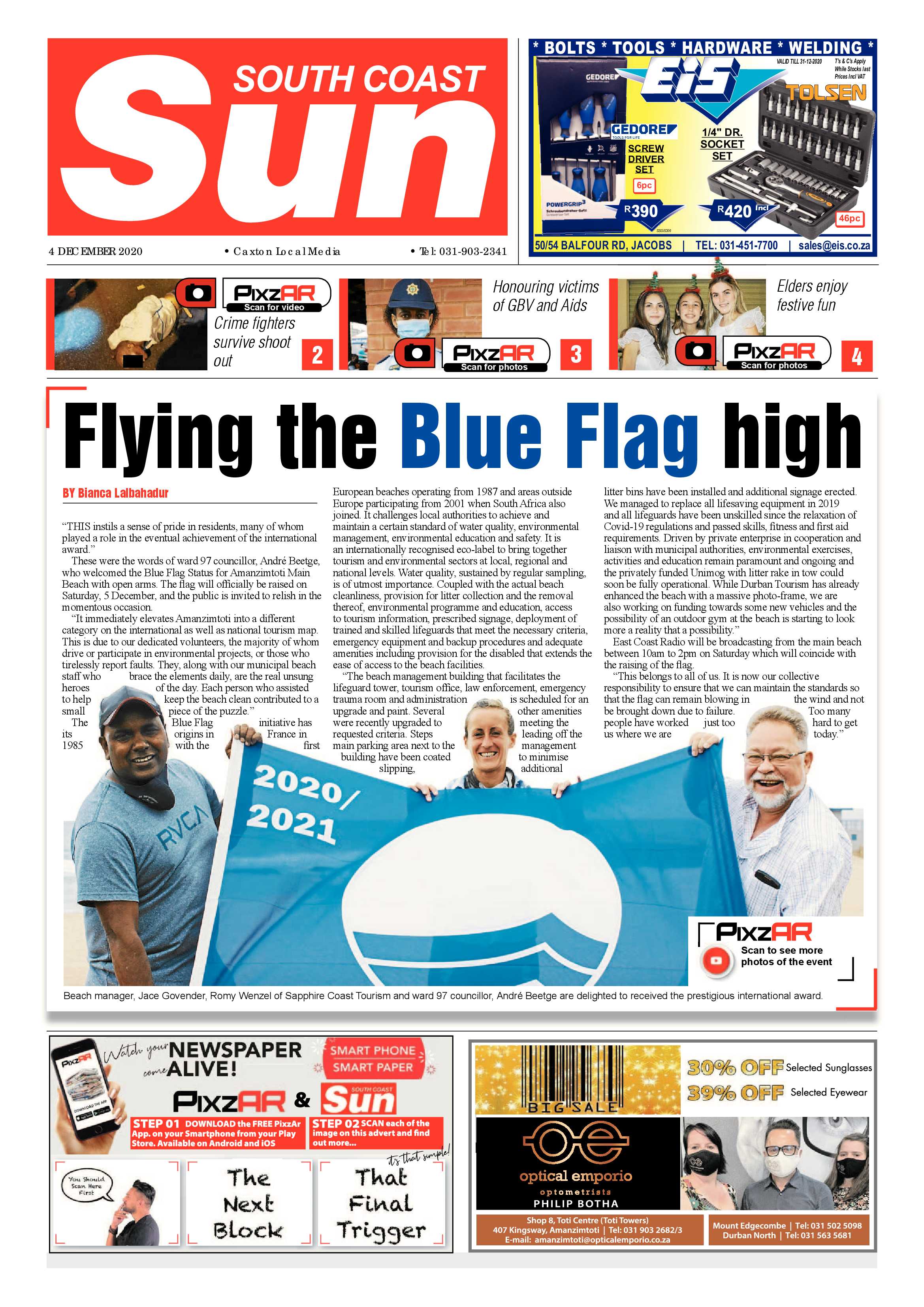 South Coast Sun 4 December 2020 page 1