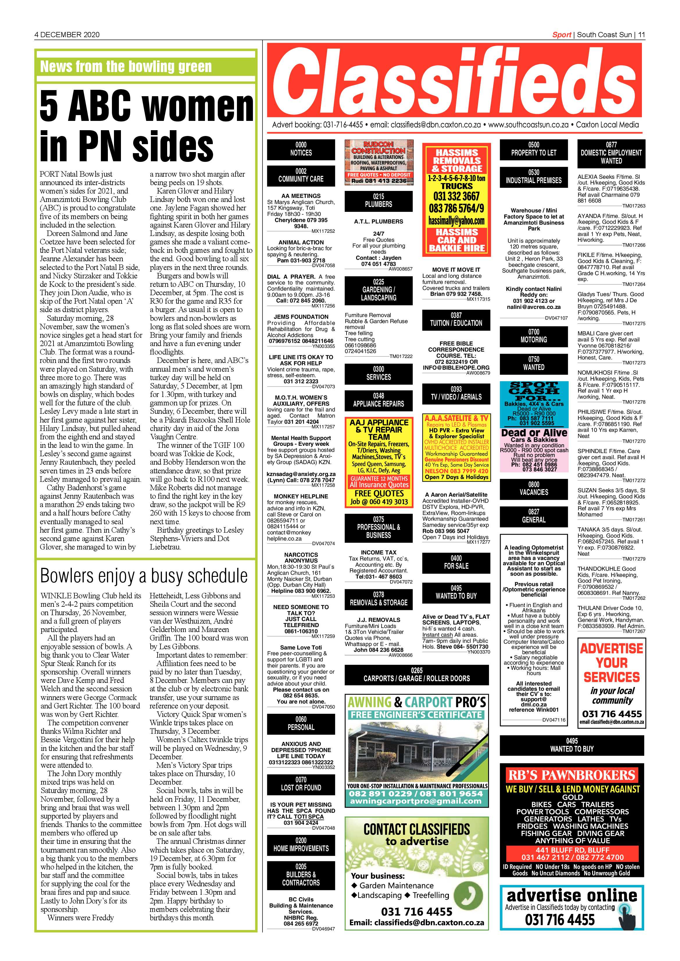 South Coast Sun 4 December 2020 page 10