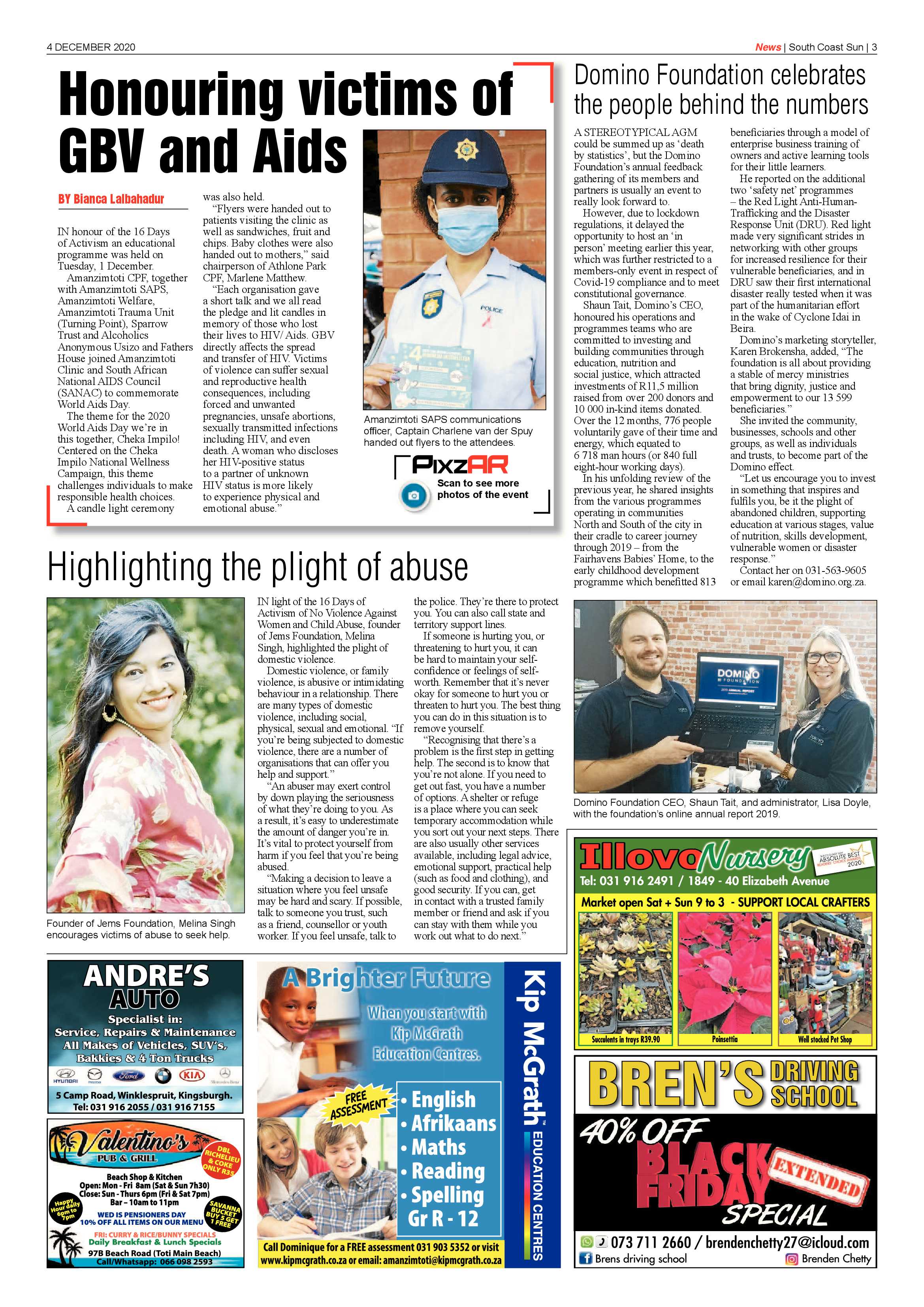 South Coast Sun 4 December 2020 page 3