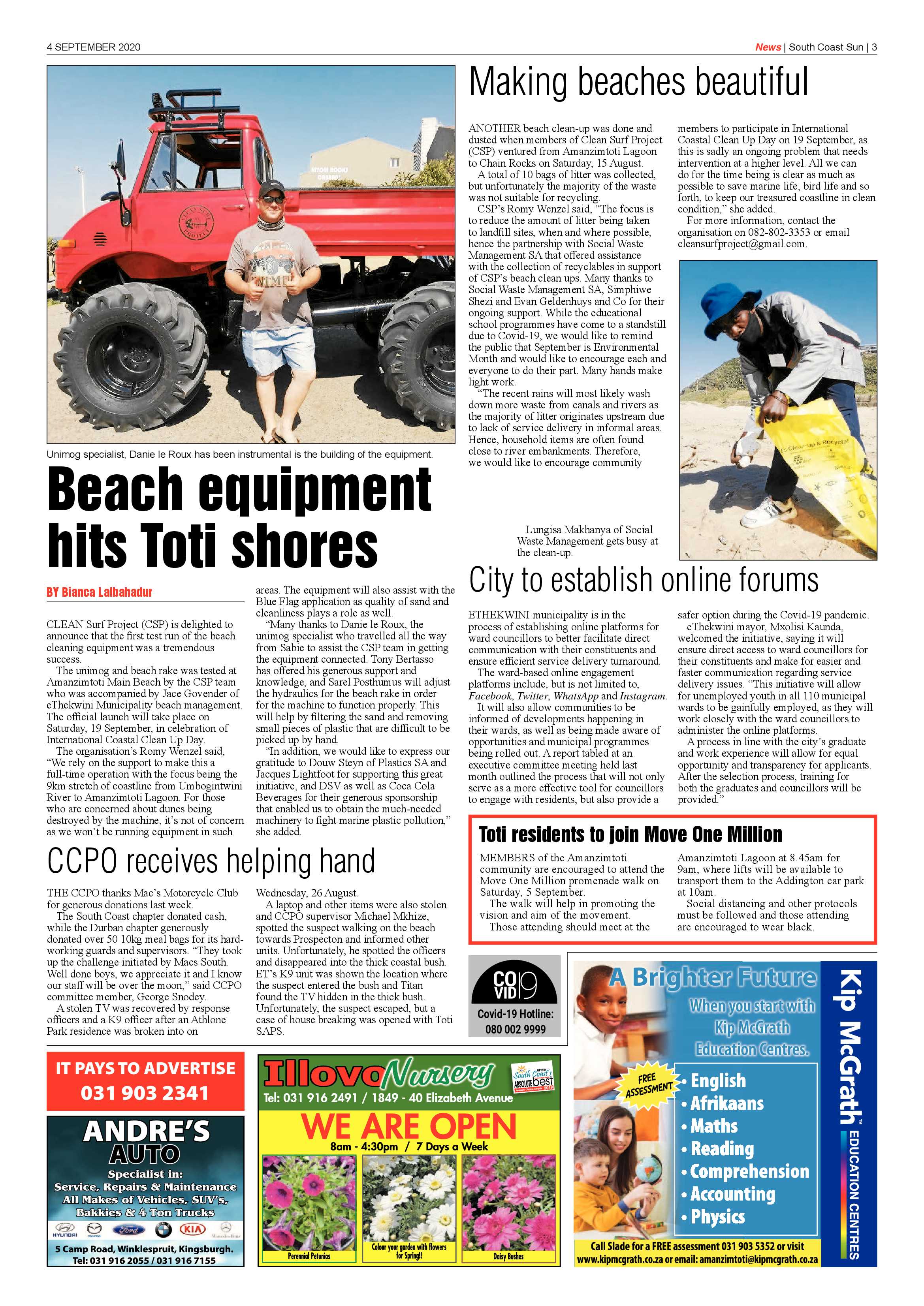South Coast Sun 4 September 2020 page 3