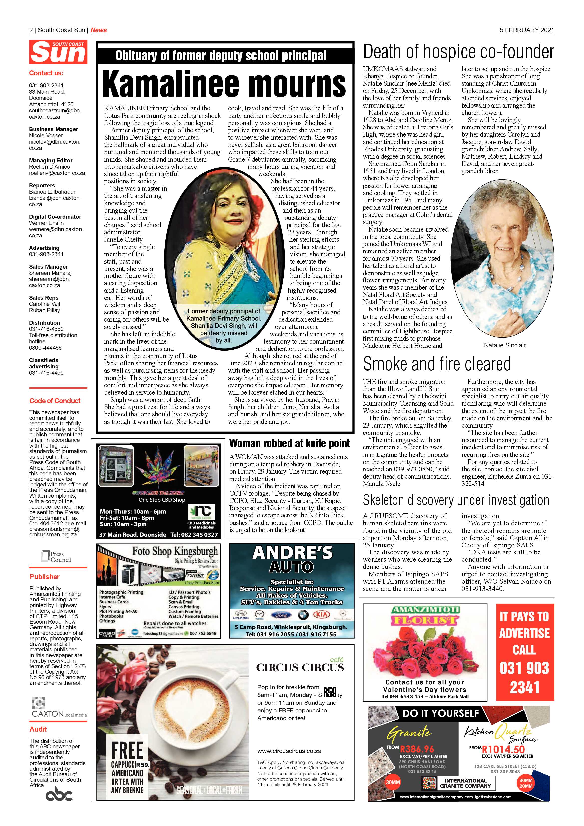 South Coast Sun 5 February 2021 page 2