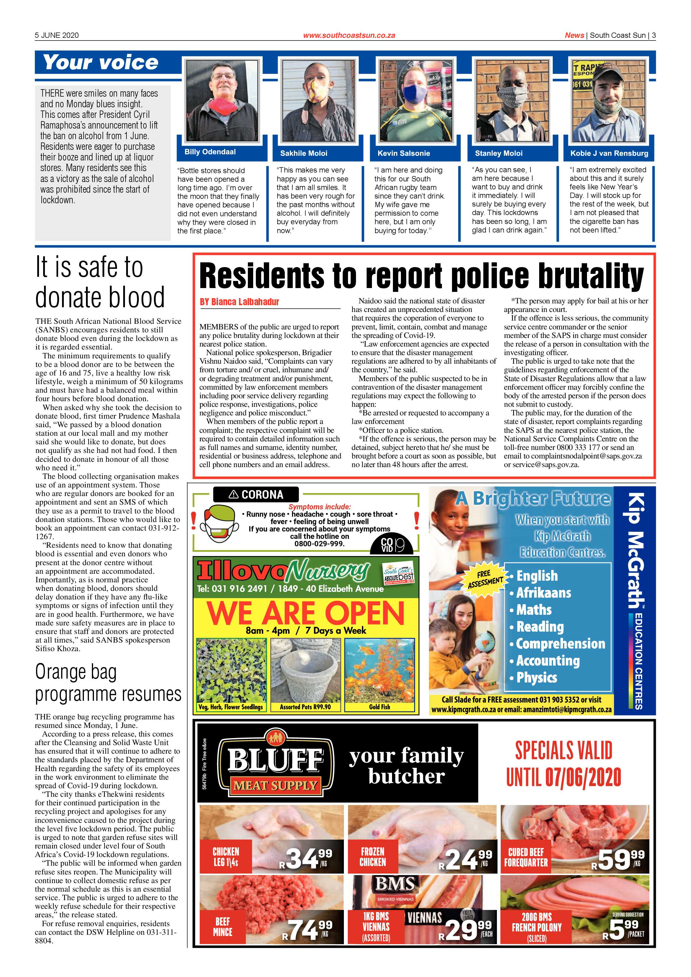 South Coast Sun 5 June 2020 page 3
