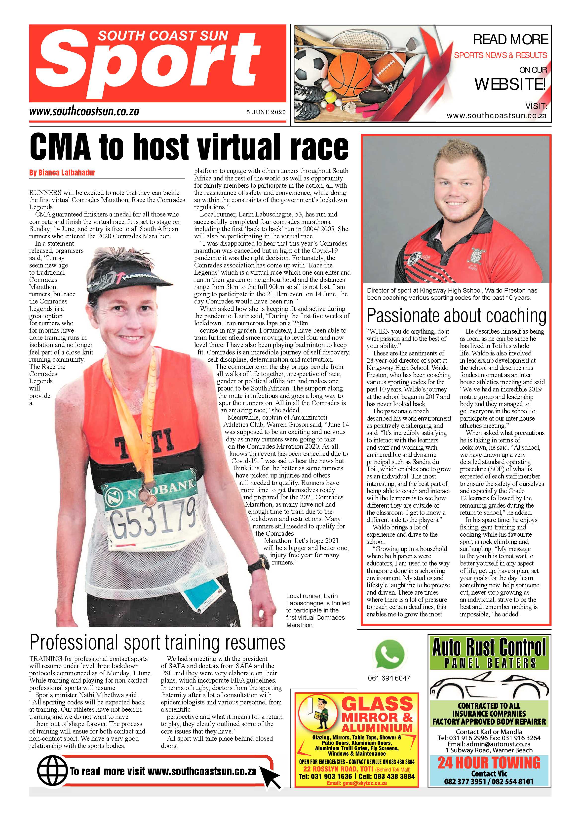 South Coast Sun 5 June 2020 page 8