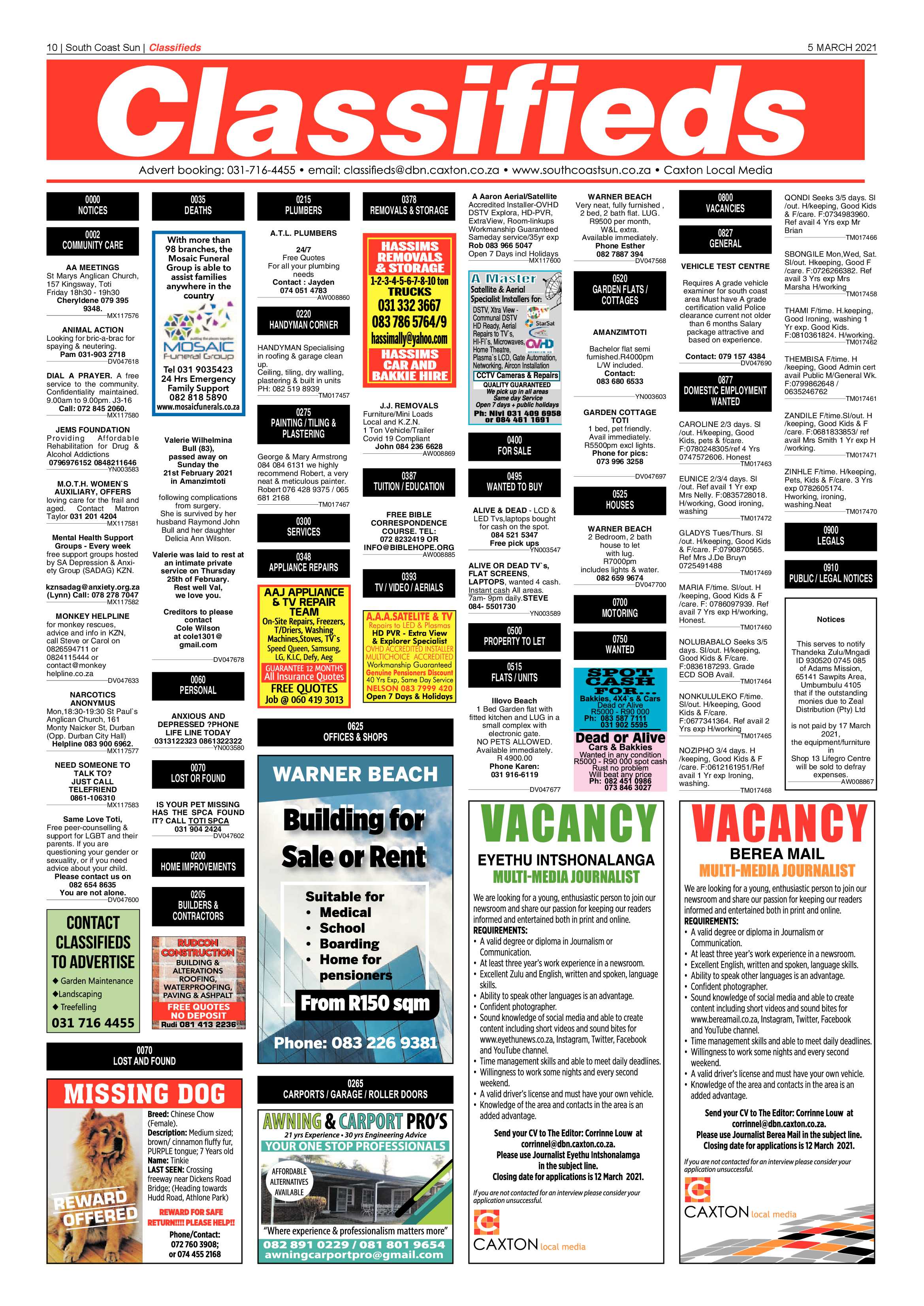 South Coast Sun 5 March 2021 page 10