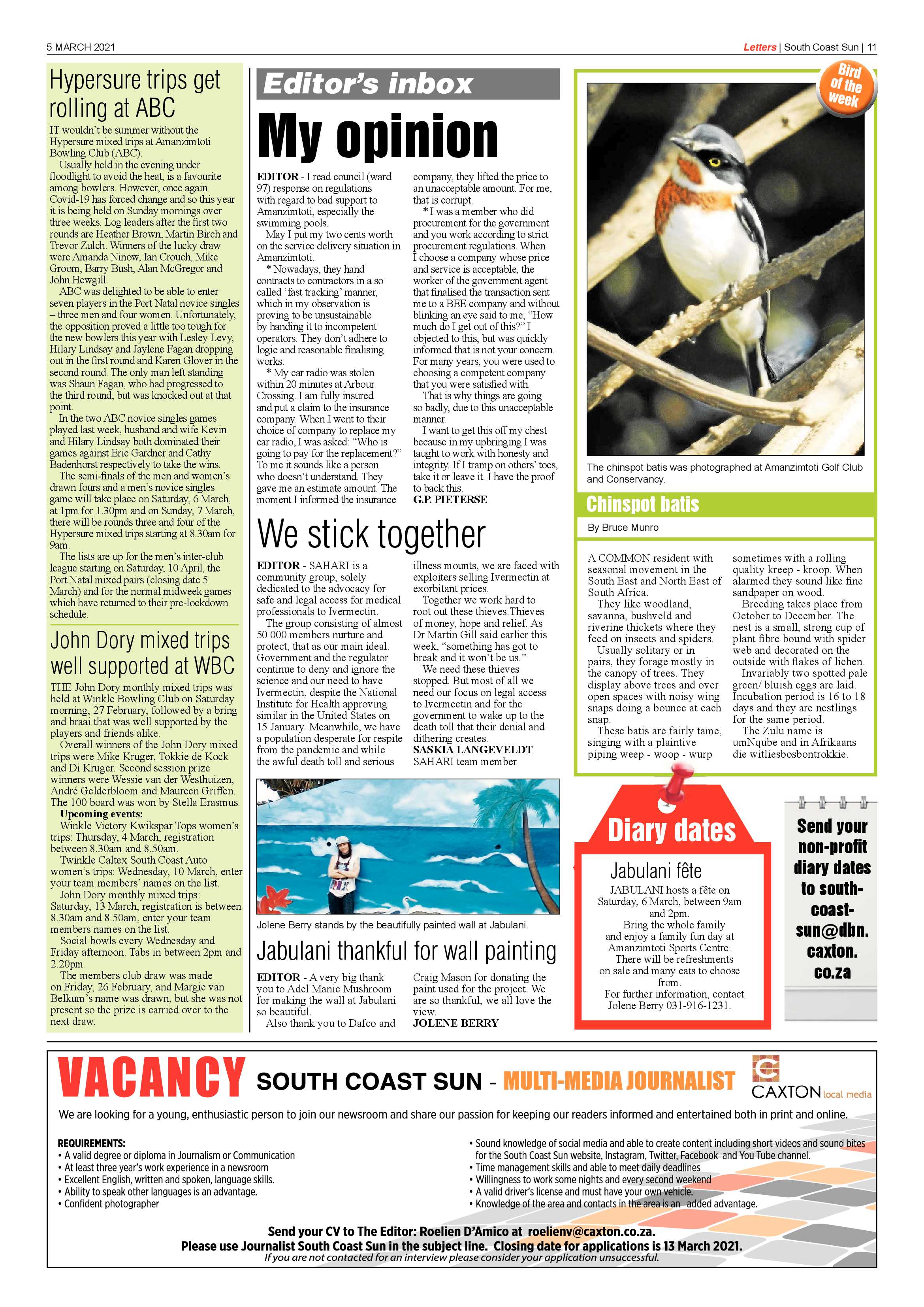 South Coast Sun 5 March 2021 page 11