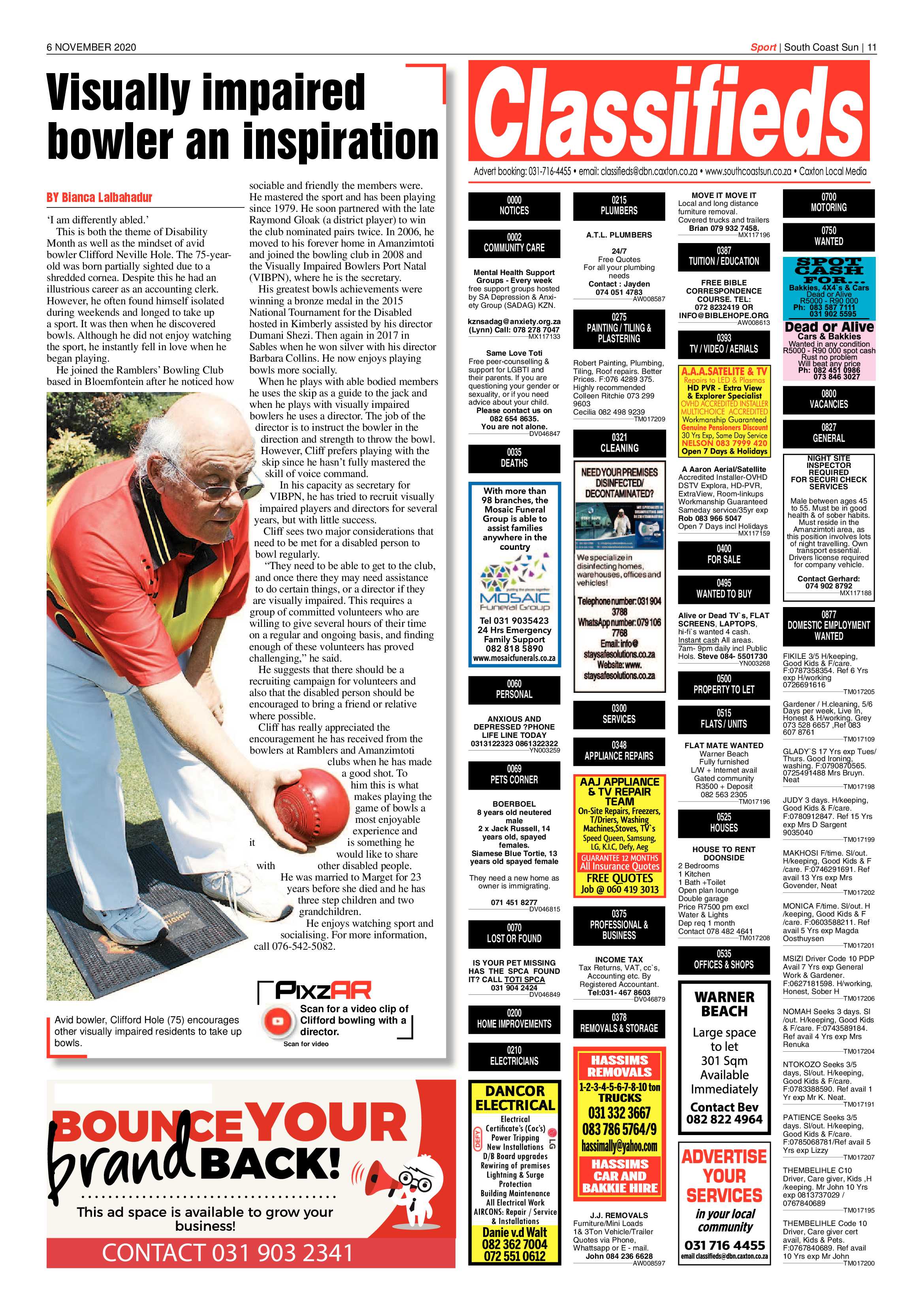 South Coast Sun 6 November 2020 page 11