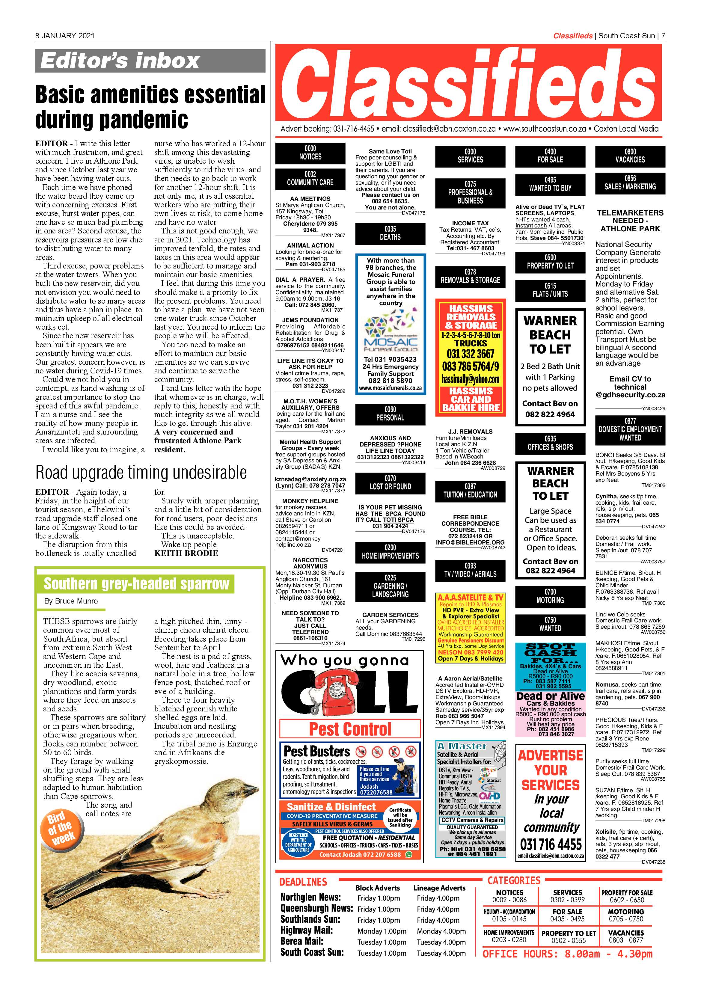South Coast Sun 8 January 2020 page 7
