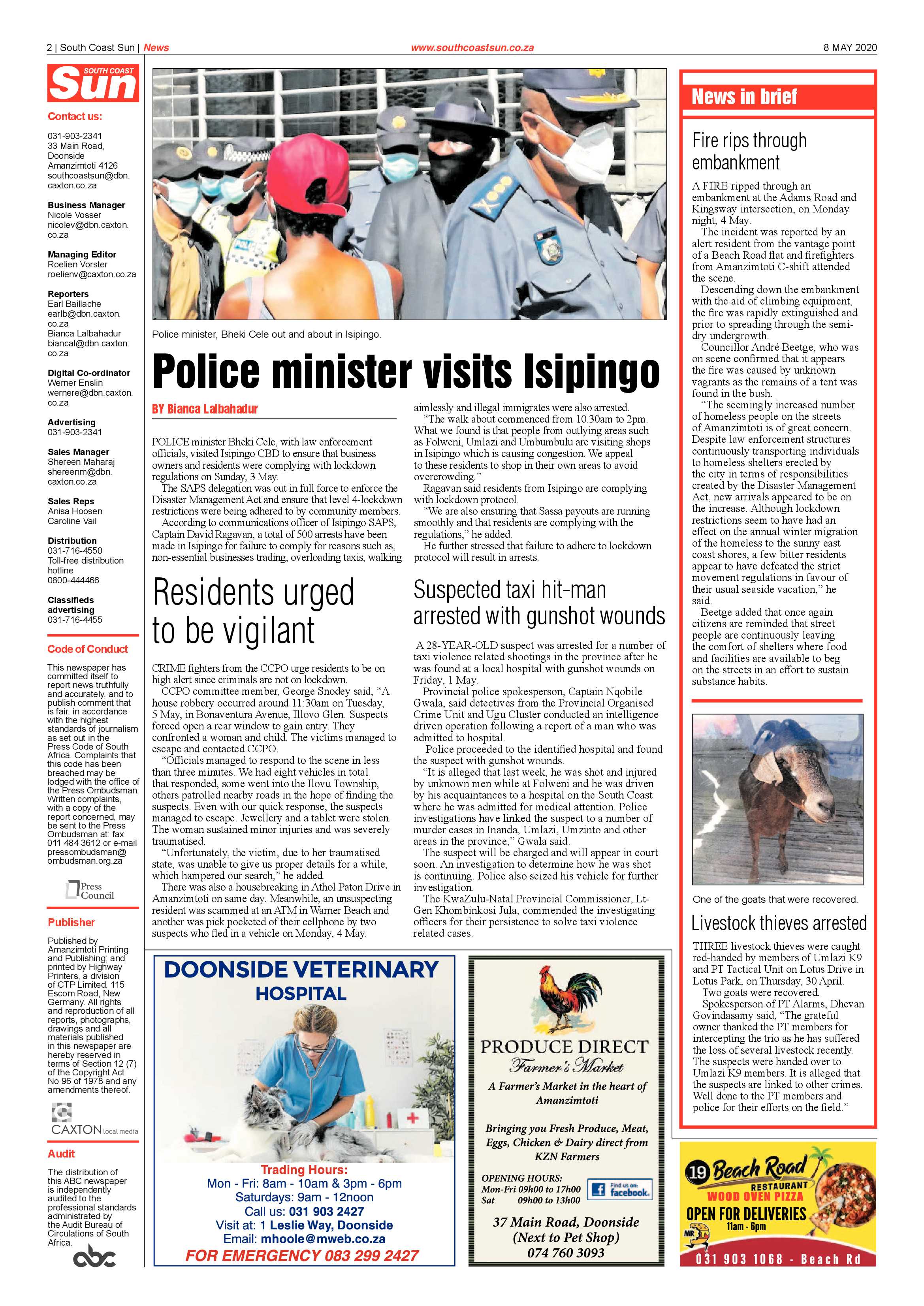 South Coast Sun 8 May 2020 page 2