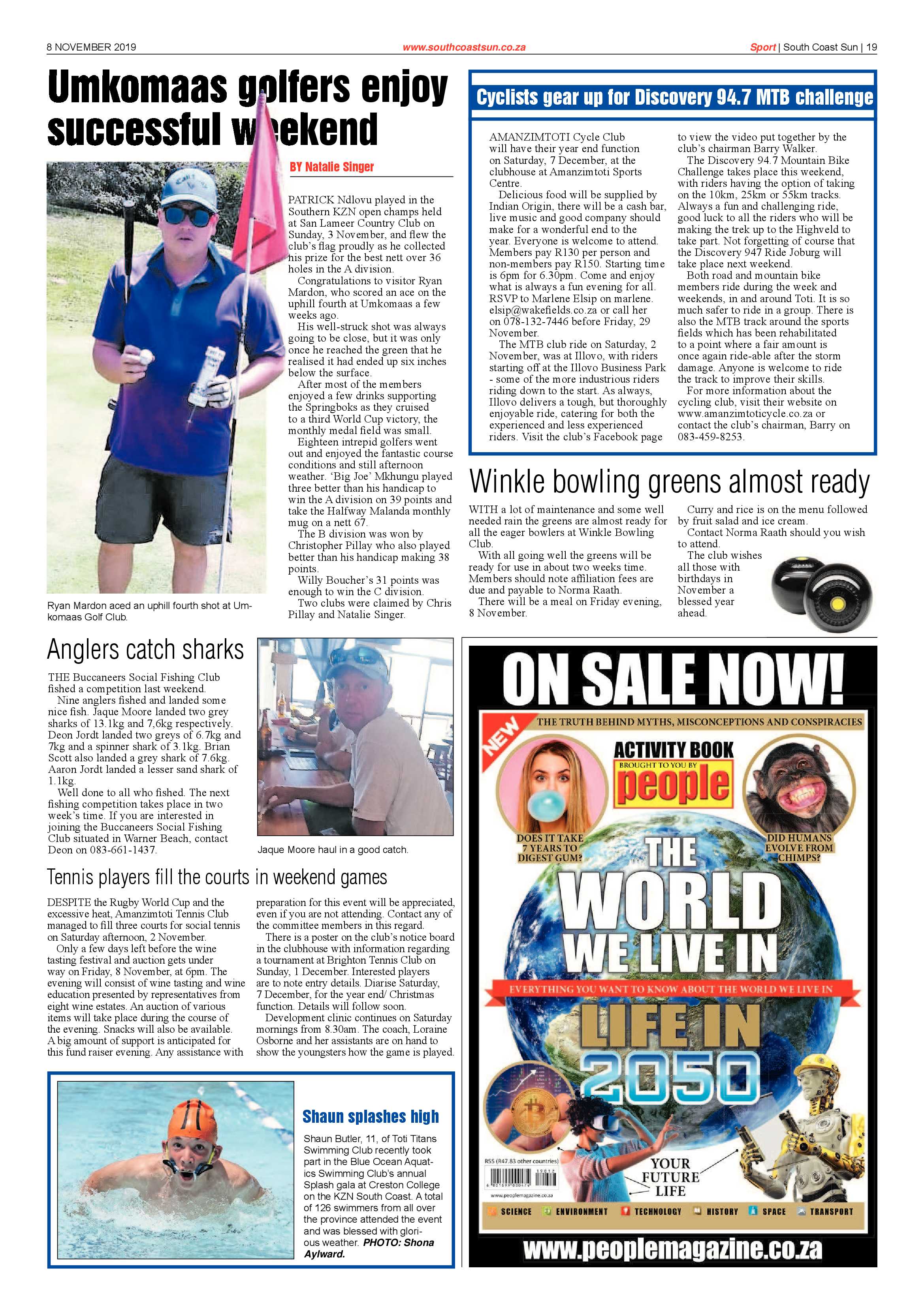 South Coast Sun 8 November 2019 page 19