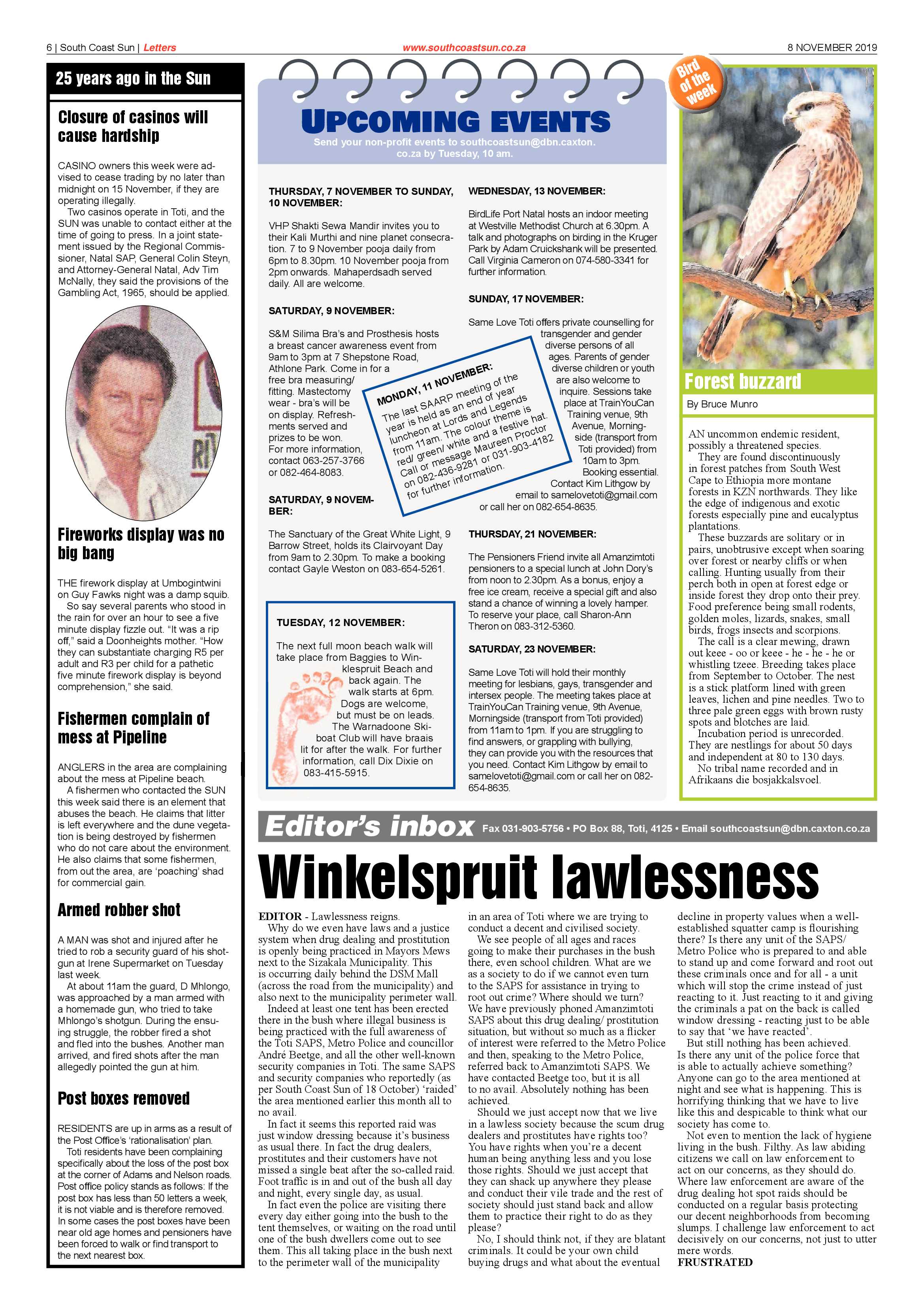 South Coast Sun 8 November 2019 page 6