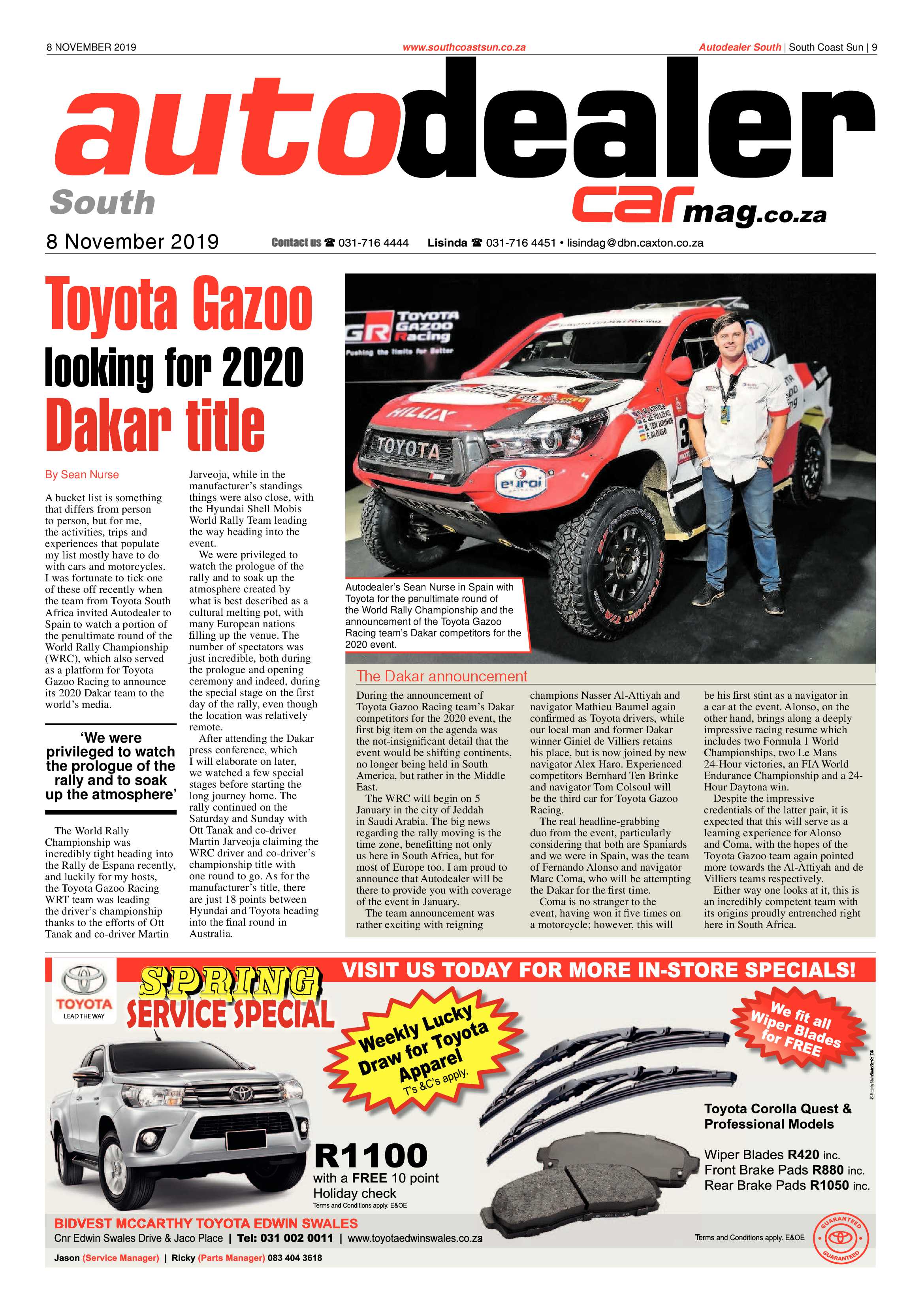 South Coast Sun 8 November 2019 page 9