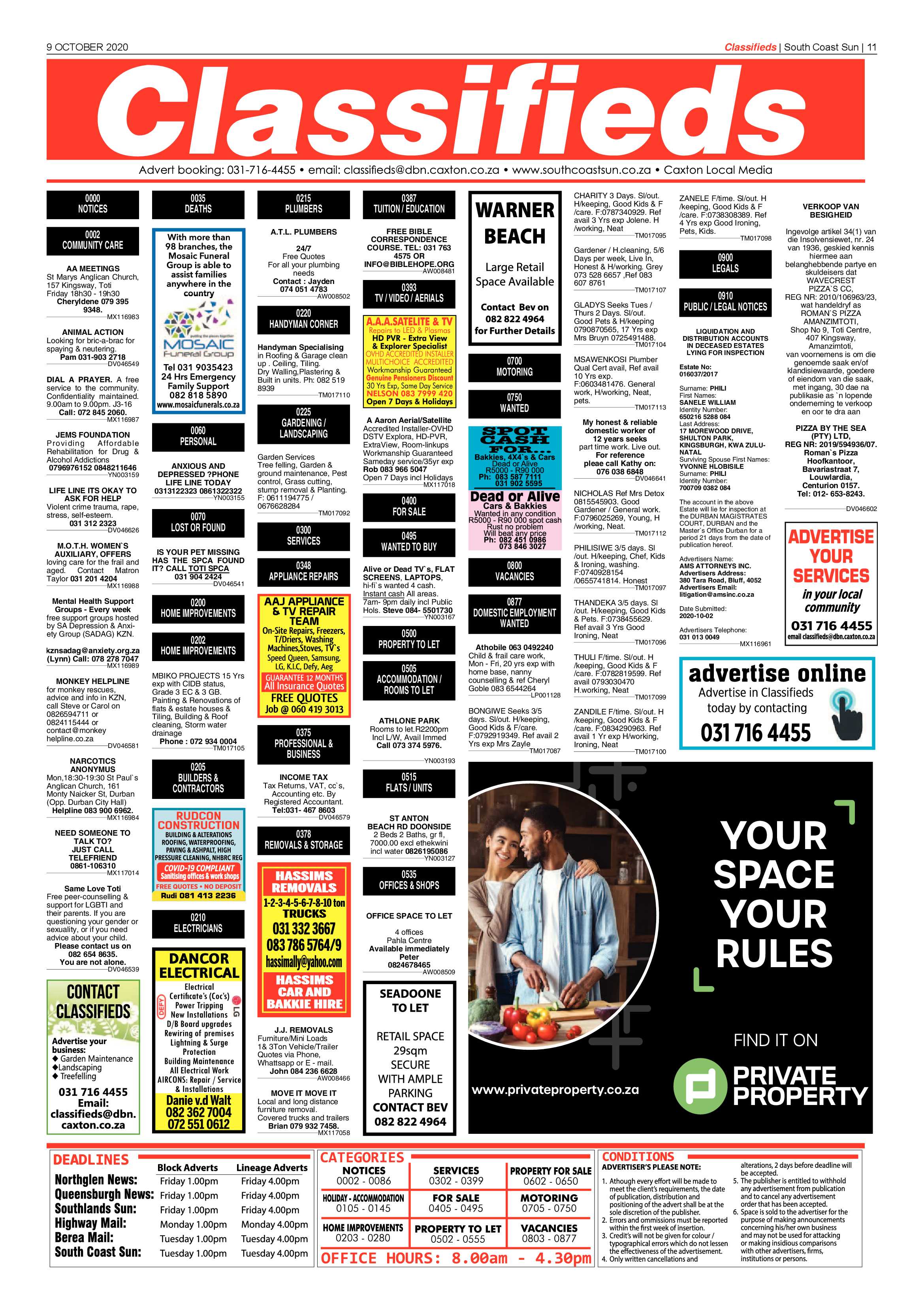 South Coast Sun 9 October 2020 page 11