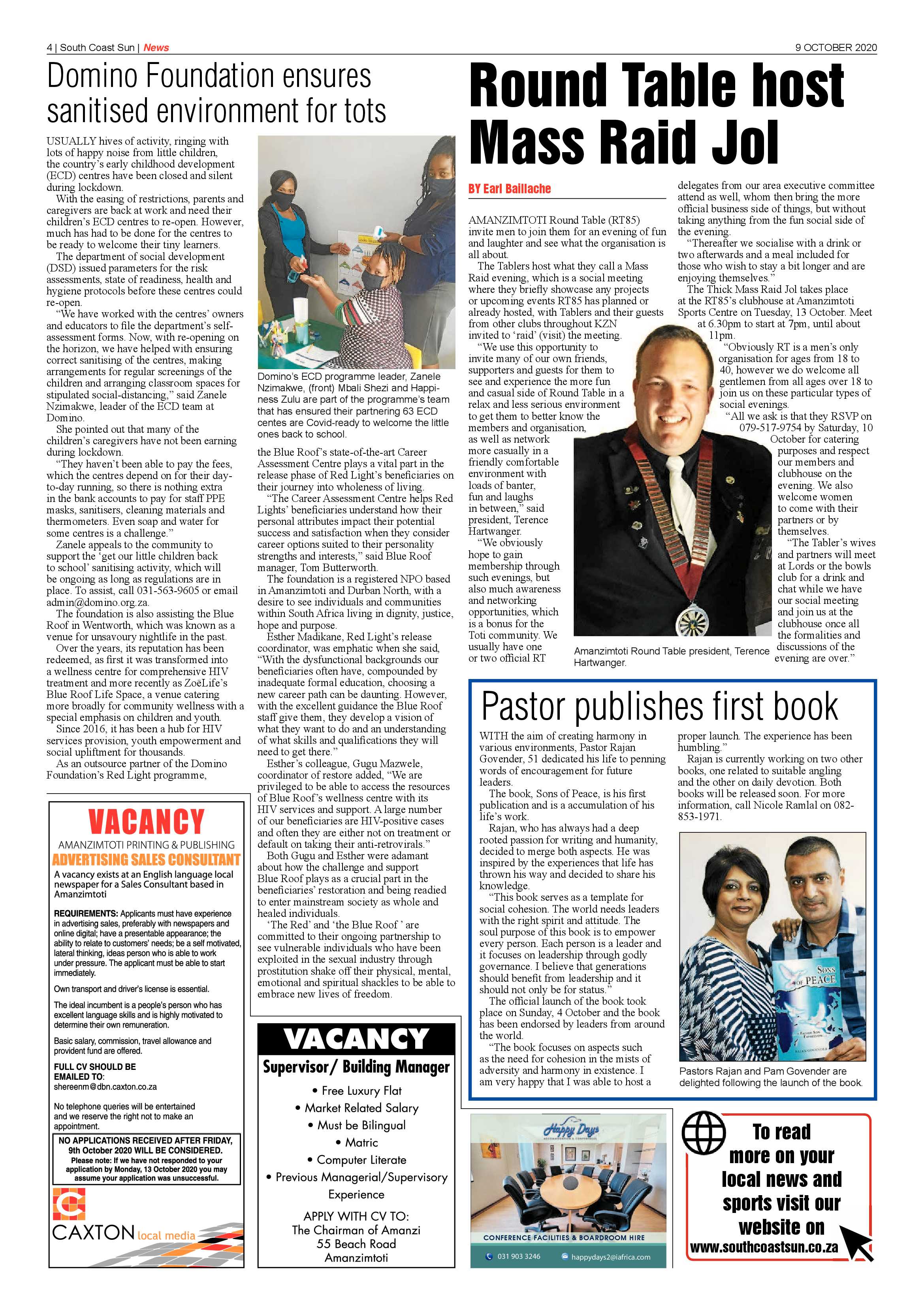 South Coast Sun 9 October 2020 page 4