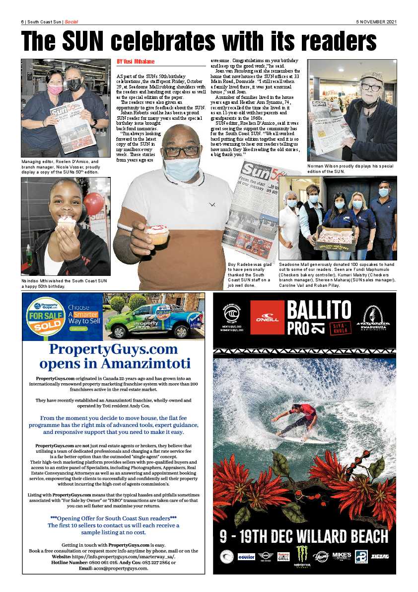 Southcoast Sun 5 November 2021 page 6