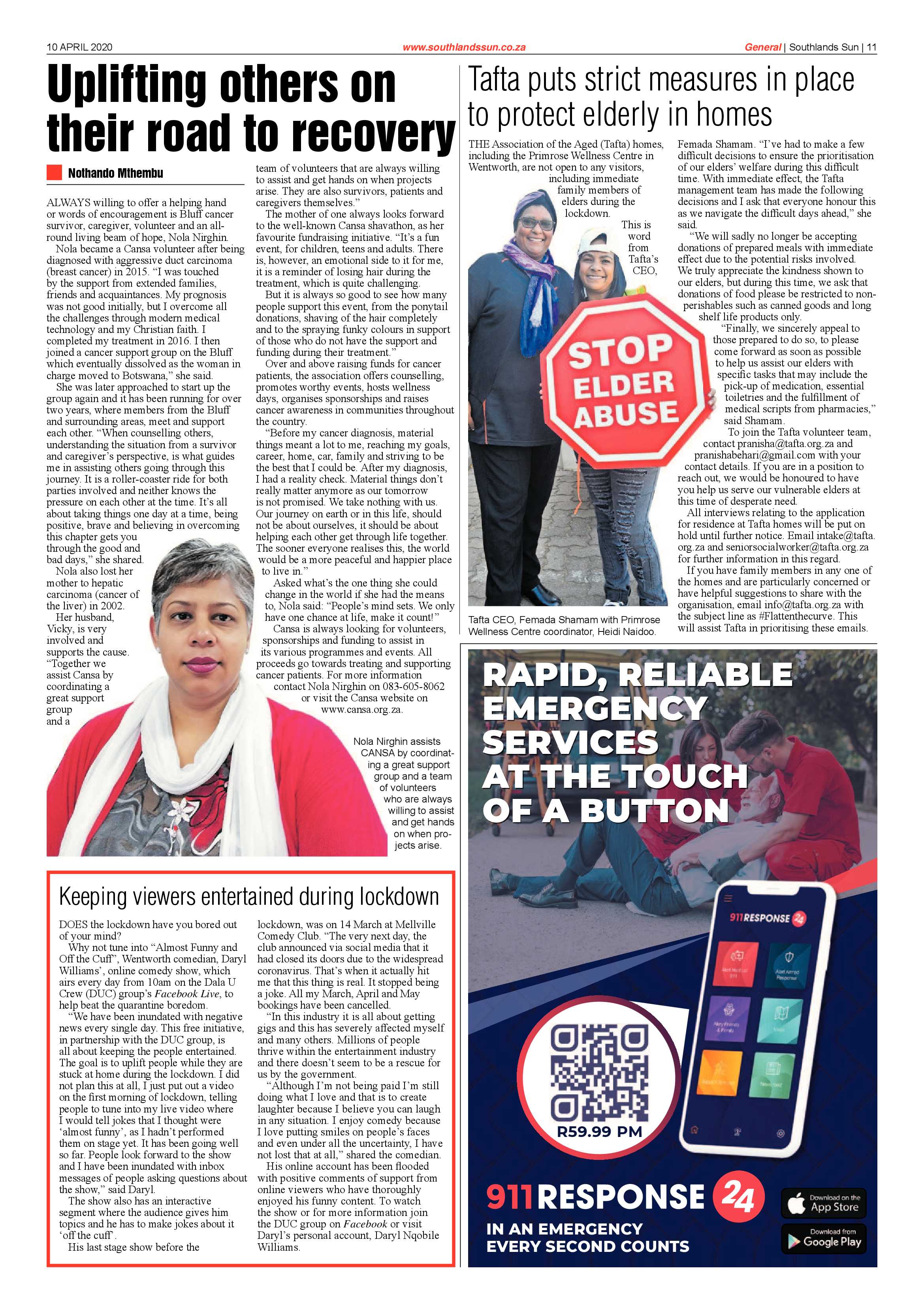 Southlands Sun 10 April 2020 page 11