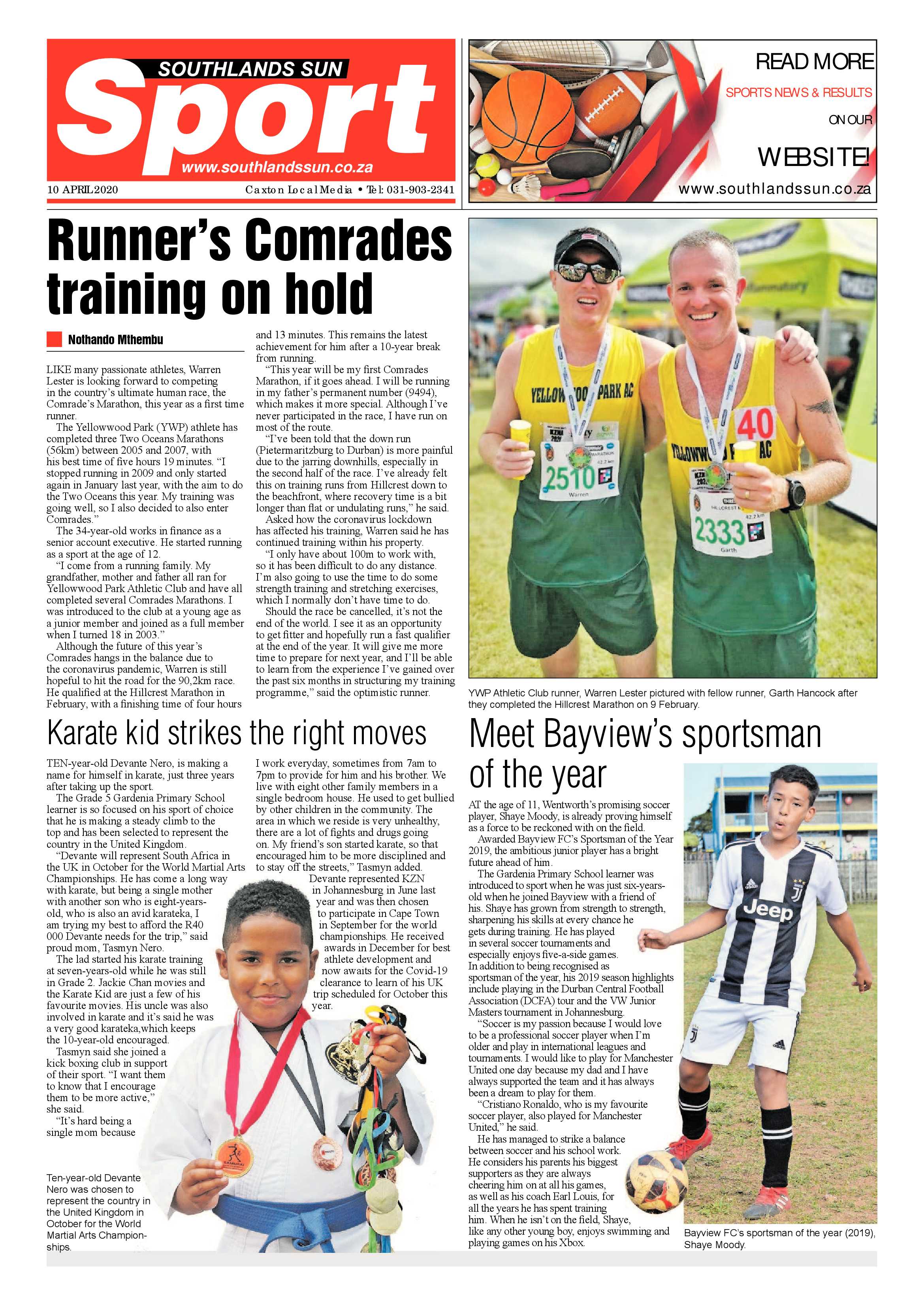Southlands Sun 10 April 2020 page 12