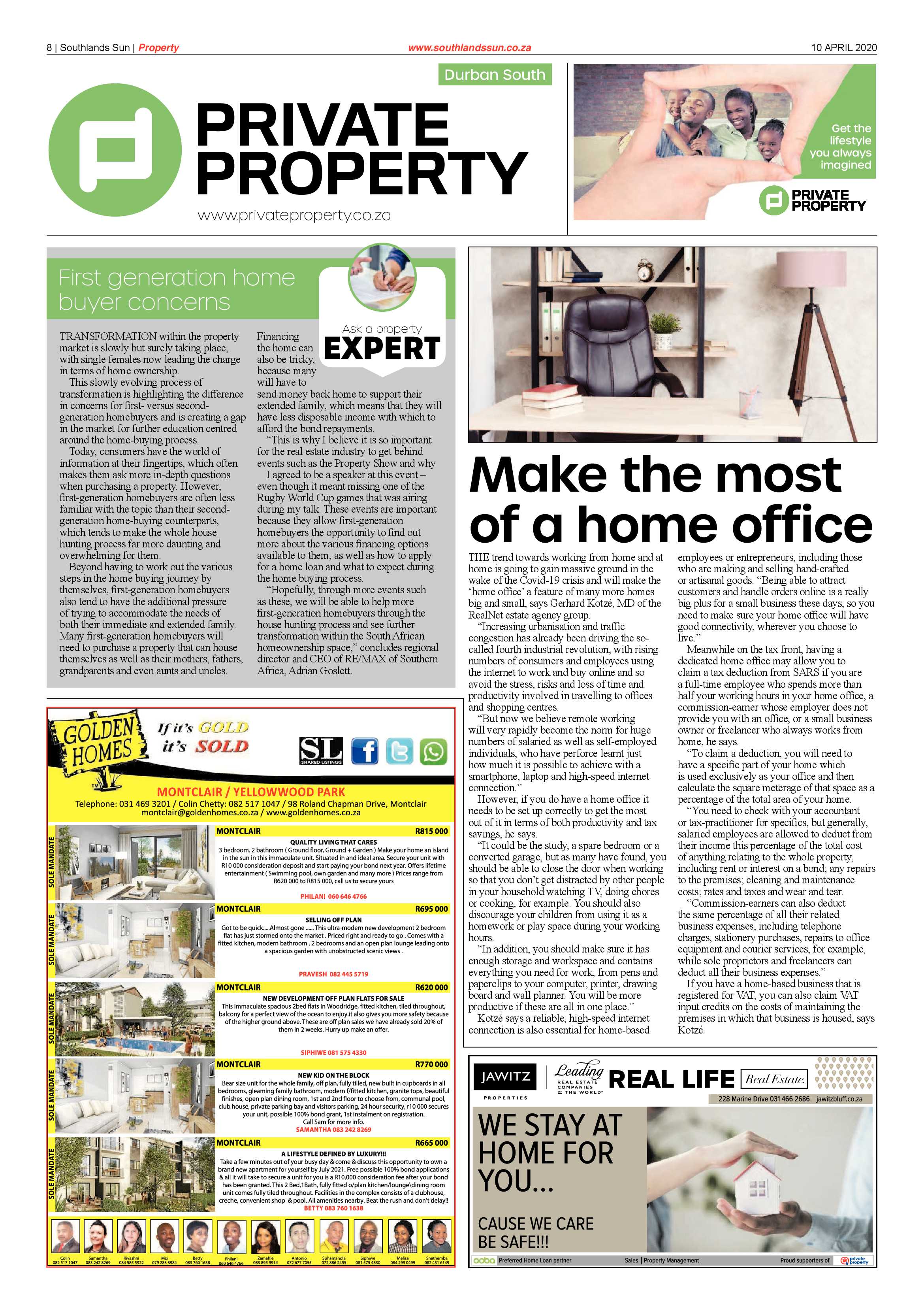 Southlands Sun 10 April 2020 page 8