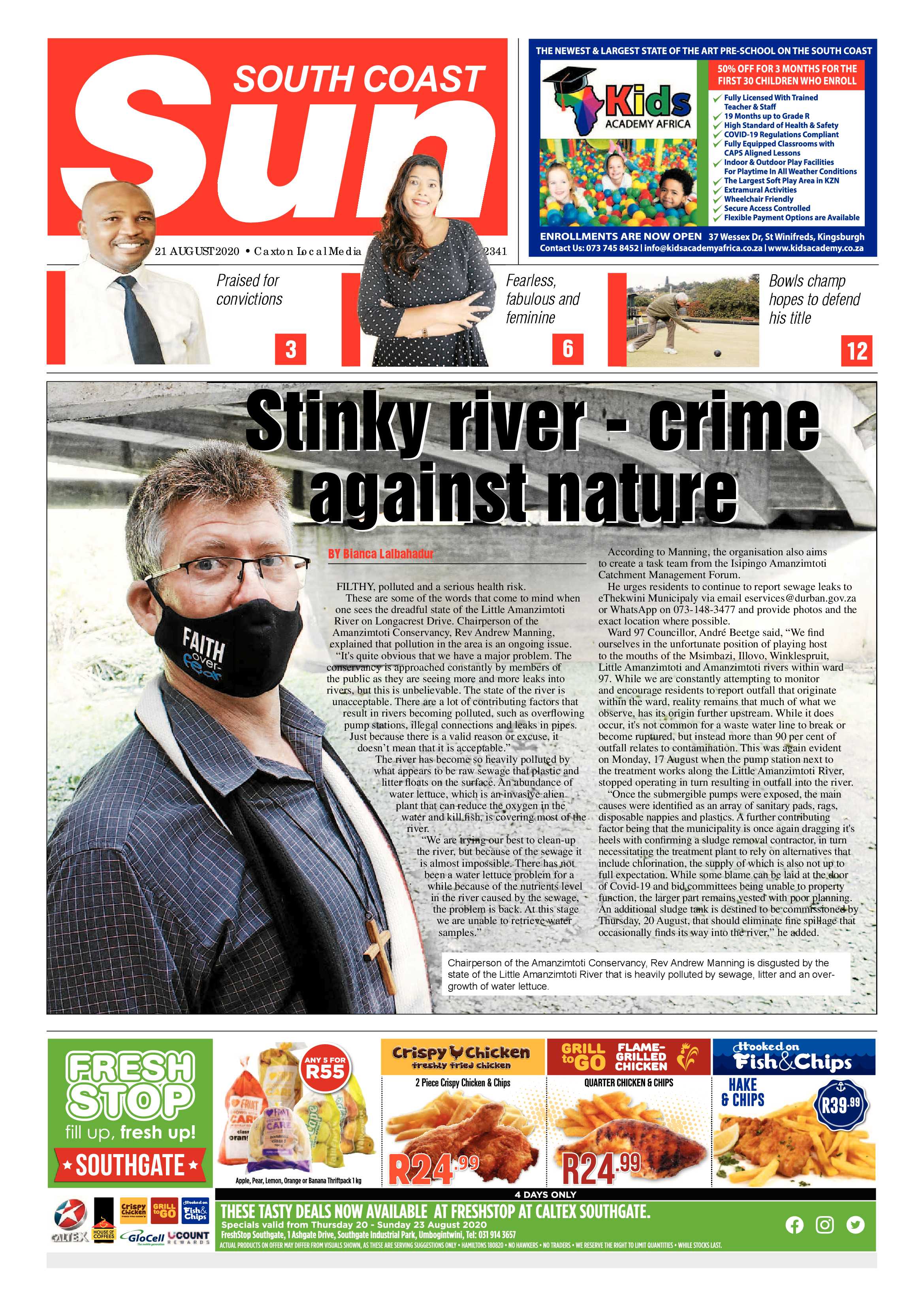 South Coast Sun 21 August 2020 page 1